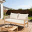 Causeuse d'extérieur en bois d'acacia de patio-33139417