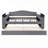 Teddy Fleece Upholstered Daybed with Storage Armrests, Trundle and Latest Integrated Bluetooth Audio System-14922003-9198965