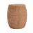 Outdoor Patio Drum-Shaped Side Table, Brown