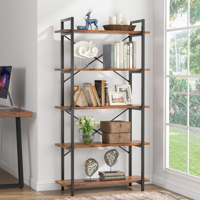 Metzli Unfinished Etagere Bookcase
