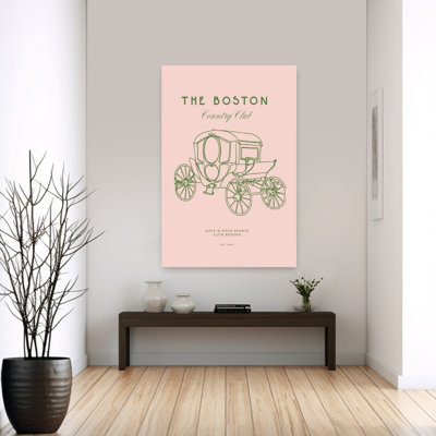 «Carriage Elegance Classic Elegant Retro Horse Architecture», reproduction d'art murale