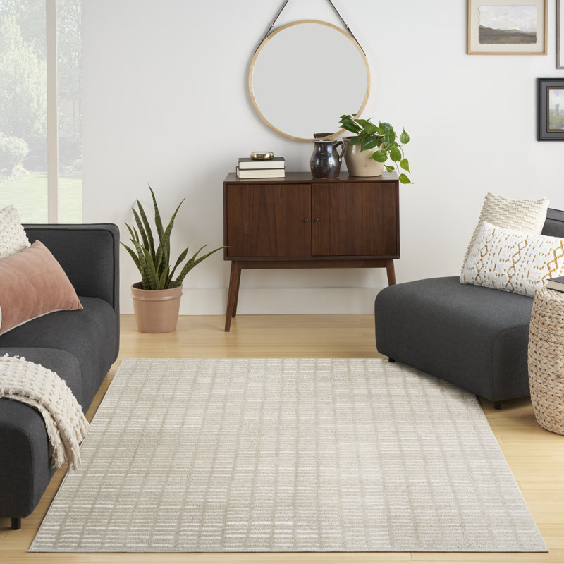 Brandy Grey/Ivory Rug, Rectangle 119 x 180cm