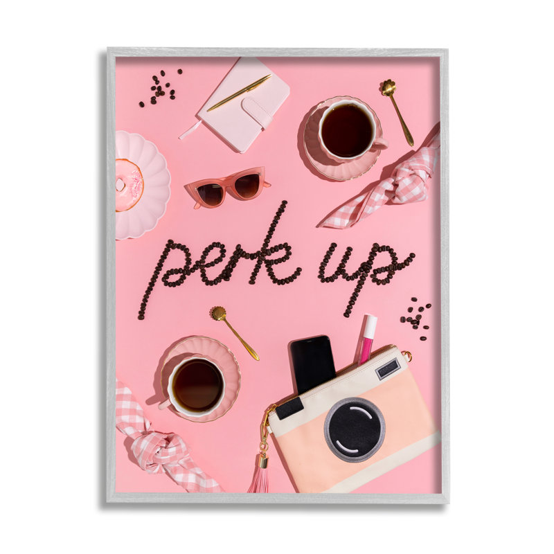 Perk Up Glam Coffees par Lish Creative, H 30 po x l 24 po x P 1,5 po, Estampe numérique Farmhouse