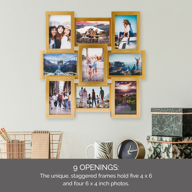 Melannco 9 Opening Photo Collage Frame