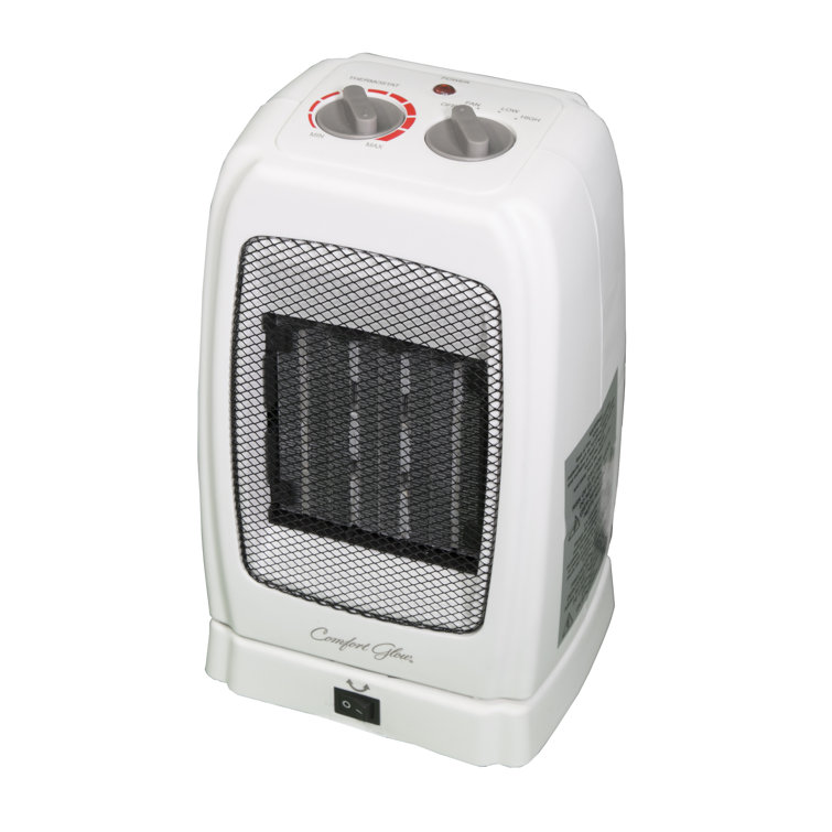 Comfort Glow 1500 Watt Watt 5200 BTU BTU Electric Compact Space Heater with  Adjustable Thermostat u0026 Reviews | Wayfair