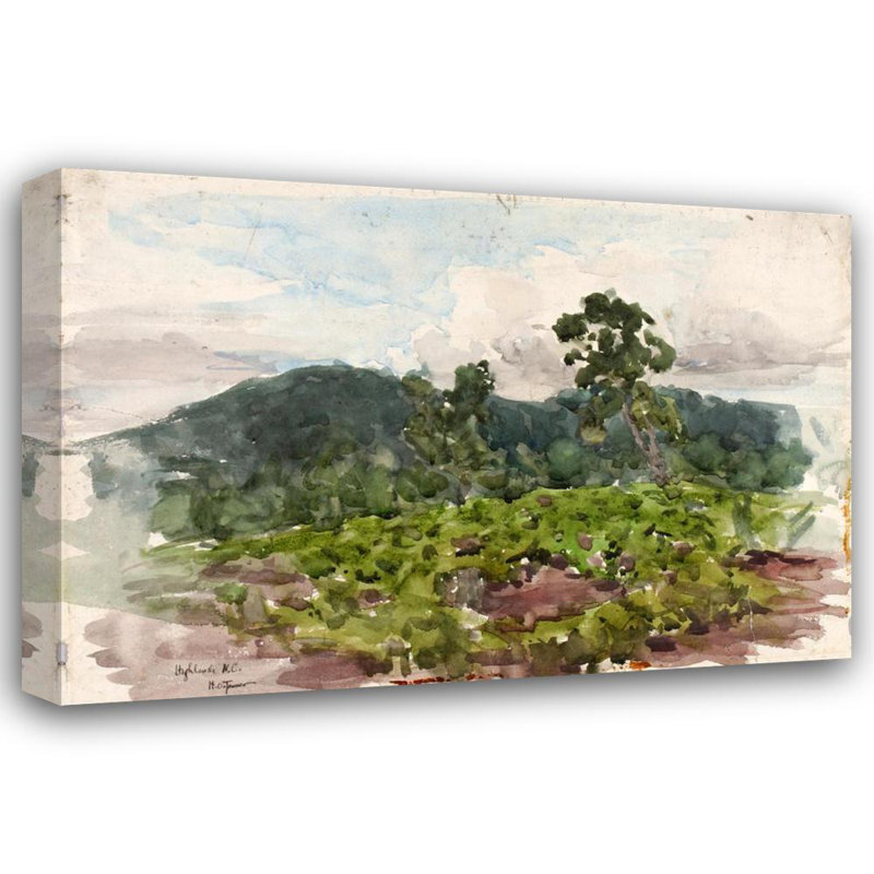 «Highlands, NC» par Henry Ossawa Tanner - Art mural sur toile tendue avec châssis, H 33 po x l 48 po