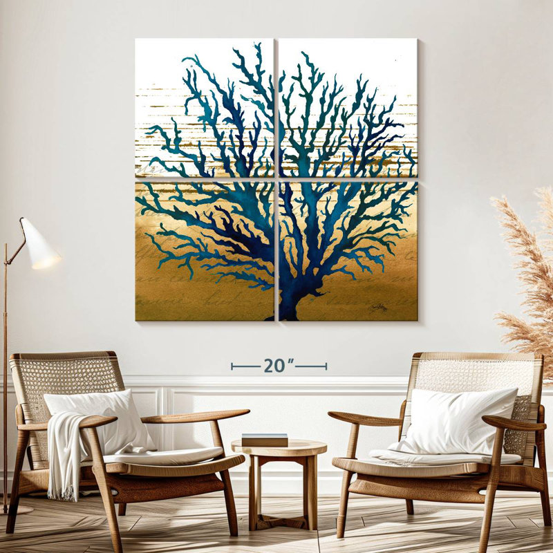 Brampt Coastal Blue II, 57" H x 57" W