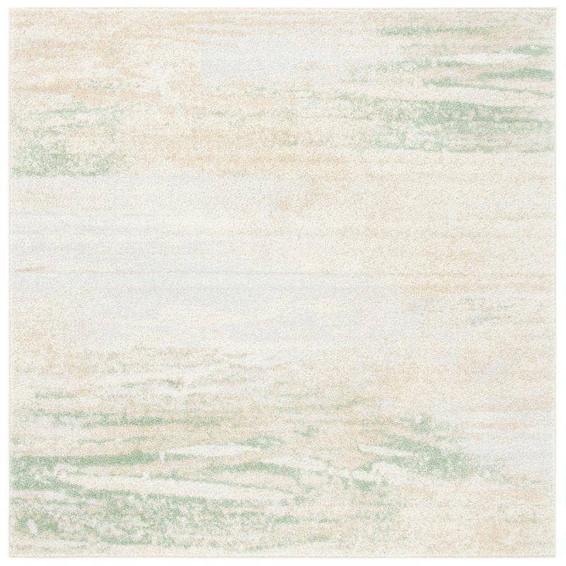 Tapis abstrait Xanthe, Carré 8 pi