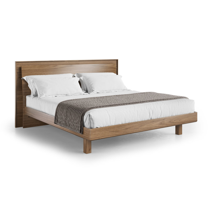 Kava King Bed , Natural Walnut