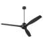 Ventilateur de plafond standard 65 pouces à 3 pales avec commande murale Jathaniel-87034019