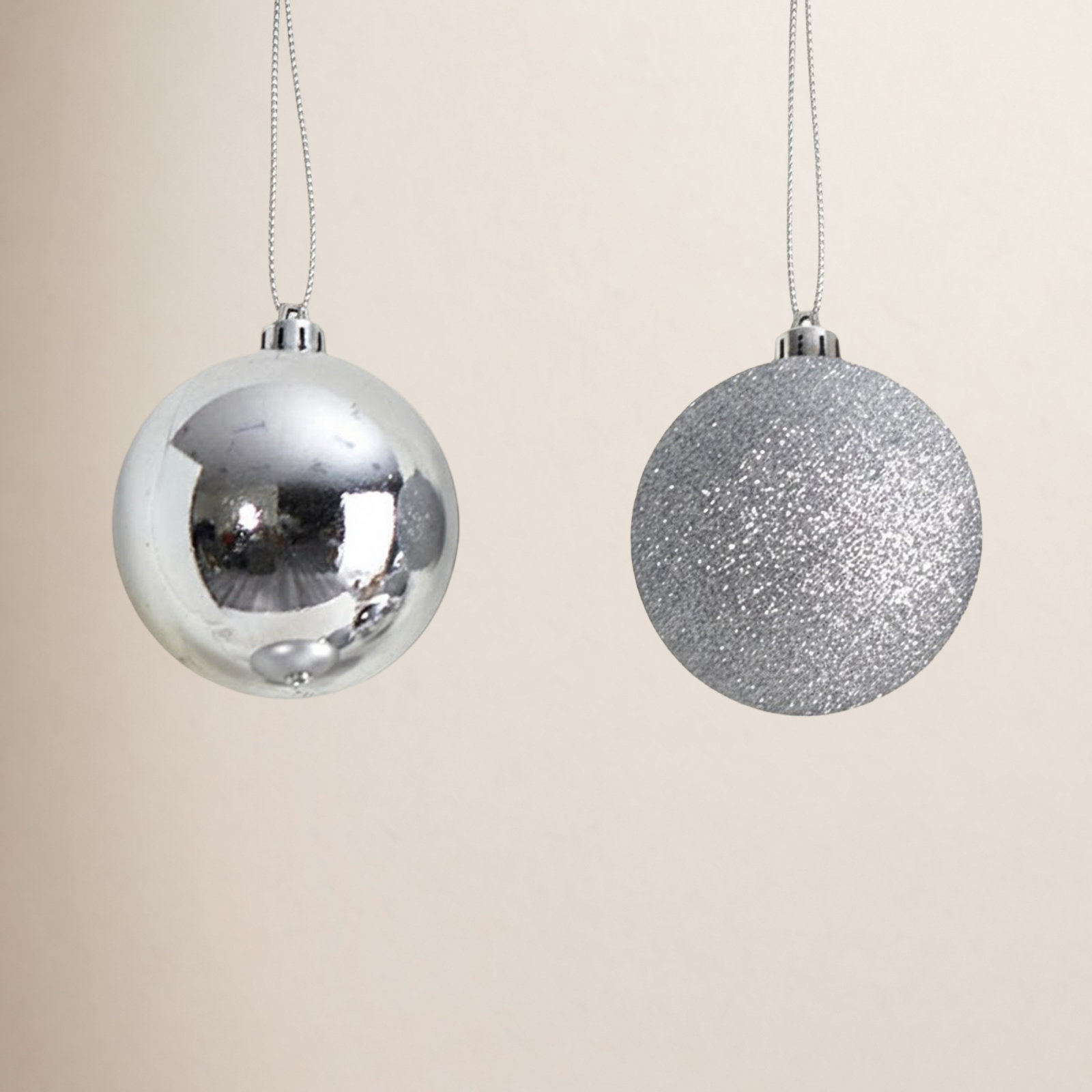 The Holiday Aisle® 3" Shatterproof Bauble, Silver