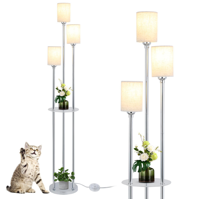 Sahna 168cm Novelty Floor Lamp, Chrome