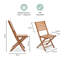 Foldable Outdoor Patio Dining Side Chair