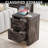 Nightstand With Charging Station, Farmhouse End Table-1597379605