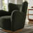 Montrose Wingback Sherpa Swivel Accent Chair-108579761