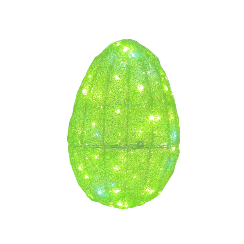 50" Led Outdoor 3D Lt. Lime Green Easter Lawn Decorations