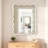 Wavy Rectangle Solid Wood Frame Decorative Mirror,For Bedroom, Bathroom, Living Room, Entryway-1686799675-1688807624