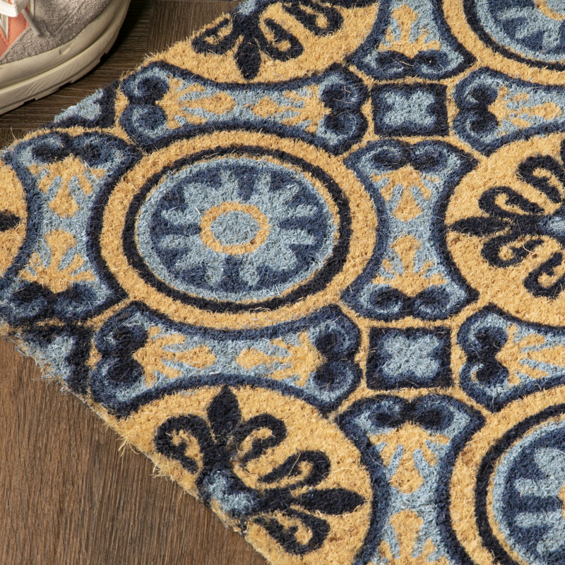 Ambler Non-Slip Geometric Doormat