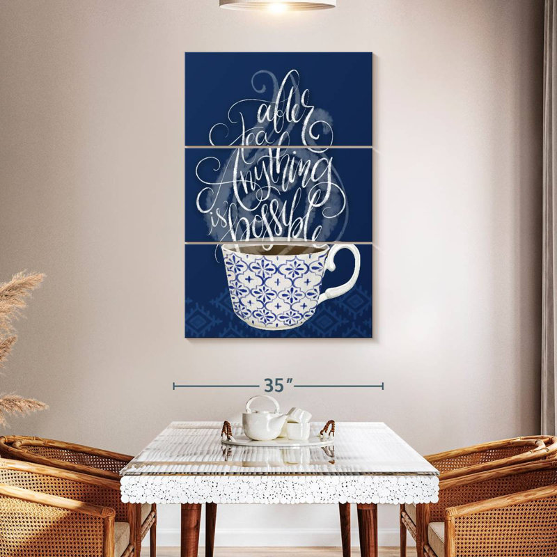 Tergel Tea Time II, 57" H x 36" W