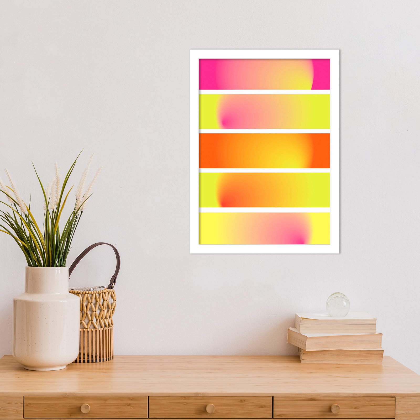 One Way by Valeria Castillo, White, 17" H x 13" W x 1" D