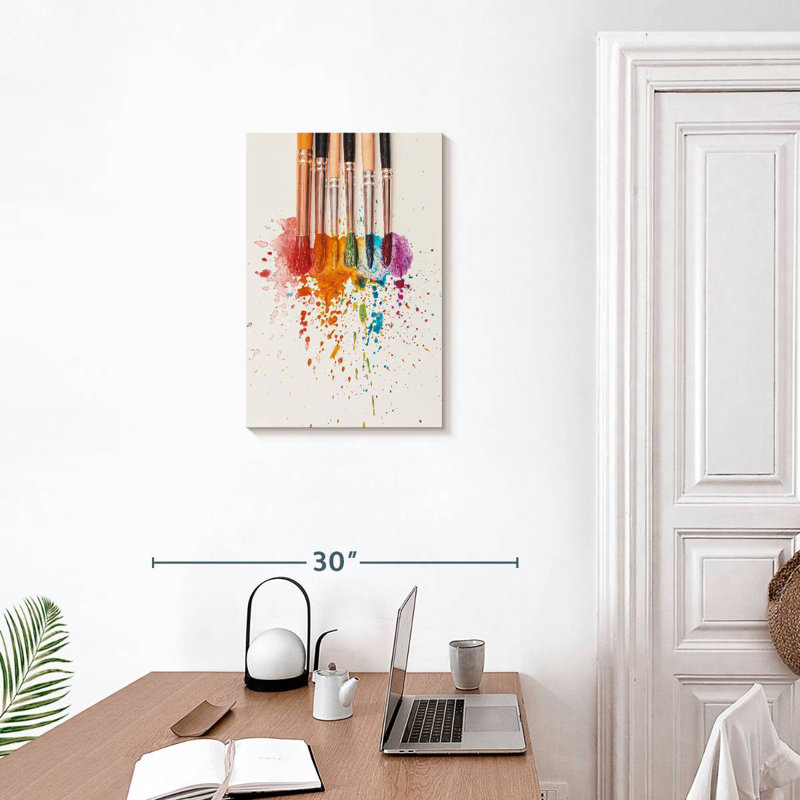 Senne Rainbow Brushes, 24" H x 16" W