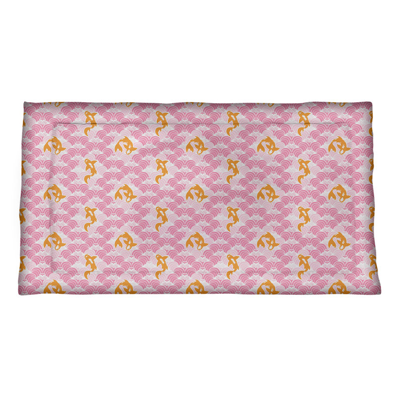 Taie décorative Katelyn Elizabeth Koi, Simple standard, Polyester, Rose
