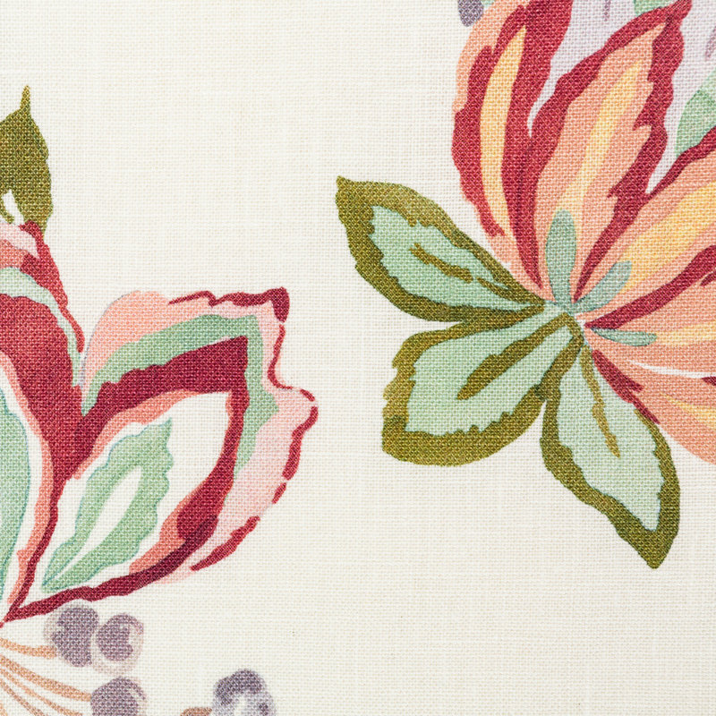 Avondale Augustine Print Fabric, Pink/Green