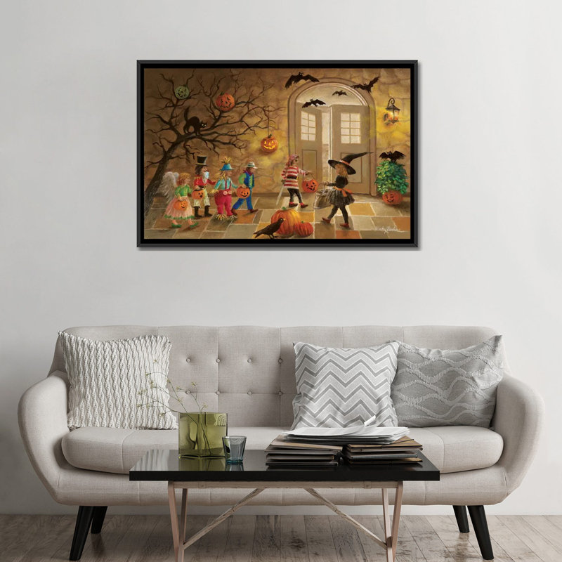 Halloween Fun by Nicky Boehme - Gallery-Wrapped Canvas Giclée, 18" H x 26" W x 1.5" D, Black Framed Canvas, No Matte