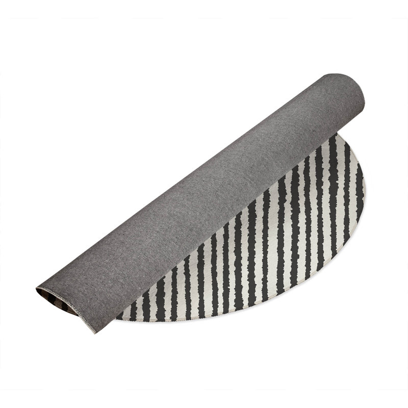 Tapis de jeu pour enfants Long Gen, Ivoire/gris anthracite