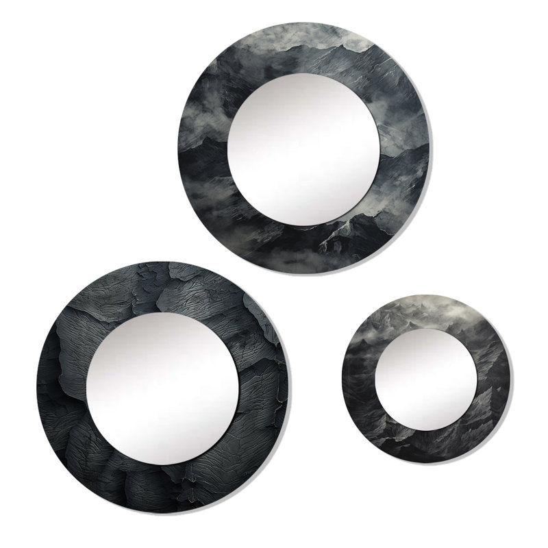 Eckstine Metal Round Mirror