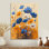 «Yellow Blue Radiant Bloom Cornflowers In Farm IV», impression d'art mural