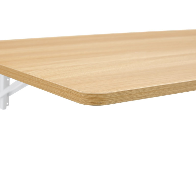 Table pliante murale murale pour petits espaces, banc de travail rabattable en bois 45 po x 22 po avec capacité de 100 lb - idéal pour la salle de lavage / garage / bureau à domicile / cuisine