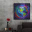  «The World» par Dean Russo, art mural en métal, 36 po x 36 po-262510845