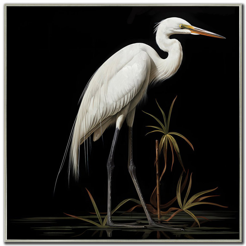 «Midnight Heron I», art mural sur toile