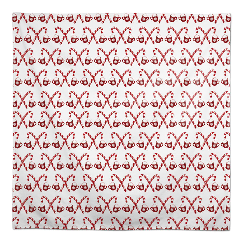 Candy Cane Hot Chocolate Tablecloth