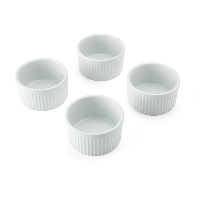 Mikasa Chalk Porcelain Ramekins, 9.5cm, White
