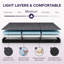 Tri-Fold 4 po matelas en mousse à mémoire de forme, matelas pliant portable avec housse lavable pour lit escamotable-115224168