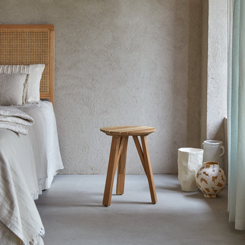 Katrine 35cm W Solid Wood Bedside Table