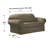 Stretchable Box Cushion Loveseat Slipcover-697156877