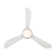 Corona 3 - Blade Outdoor/Indoor Smart Flush Mount Ceiling Fan with Remote Control and Dimmable LED Light Kit Included 