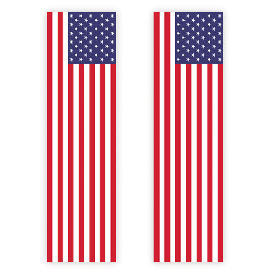 Décorations verticales du drapeau américain du 4 juillet, banderoles patriotiques intérieures et extérieures, ensemble de 2