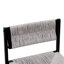 Ensemble de 2 tabourets de bar gris tissés à la main avec tabouret à hauteur de comptoir et tabouret de bar en papier tissé pour la cuisine, la maison et le bureau (gris)