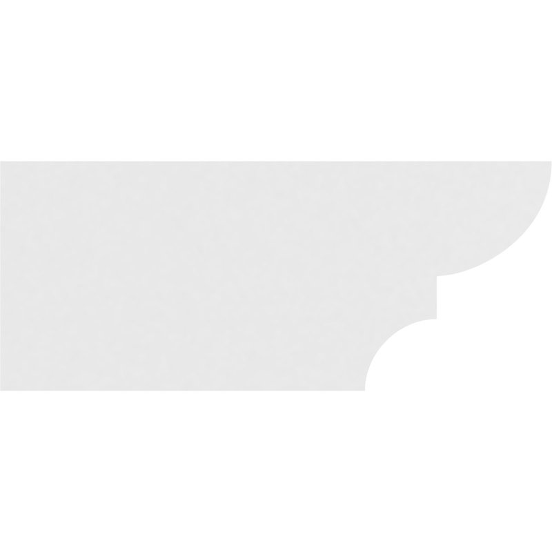 4"W x 10"H x 24"L Standard Ridgewood Architectural Grade PVC Rafter Tail, 10"H x 4"W x 24"D