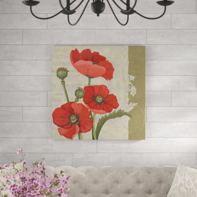 «Paris Poppy II», peinture sur toile