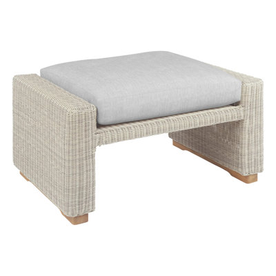 Westport Outdoor Teak Ottoman with Cushion 