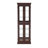 71.46" Freestanding Lighted Glass Curio Display Cabinet,Glass Wine Cabinet Wood Frame Toy Display For Living Room, Kitchen,Antique White-2020181420