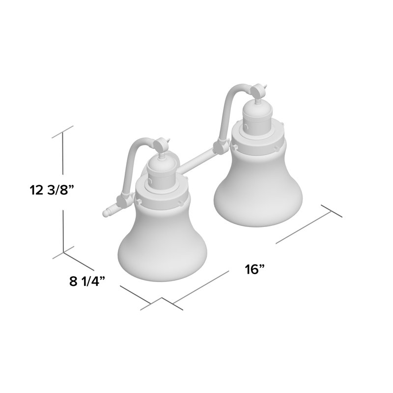 Edda 2 - Light Dimmable Vanity Light, Satin Gold