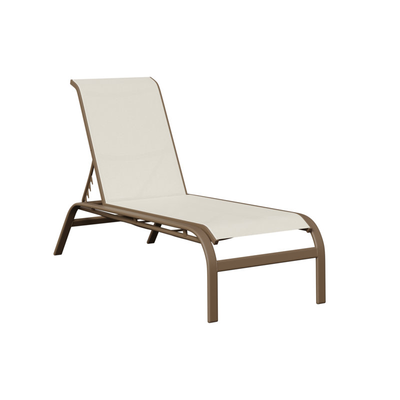 Chaise longue sans accoudoirs Berlin Gardens Murphy, Argile, Blanc