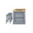 Posie Kitchen Island With 2 Stools-1425581225