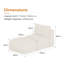 Canapé modulaire en chenille - Chaises d'appoint avec repose-pieds Chenille-907953010